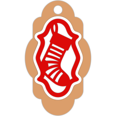 christmas sock tag