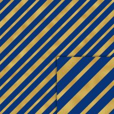 christmas stripes blue and gold pattern