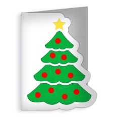christmas tree and star card