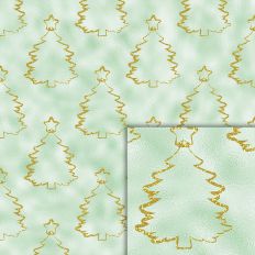 christmas tree foil style pattern