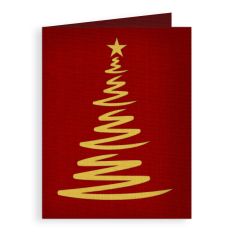 christmas tree lines card