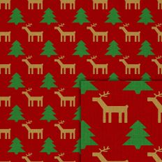 christmas tree reindeer pattern