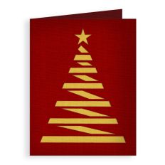 christmas tree shapes card