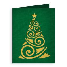 christmas tree swirls card