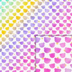 color bears foil style pattern