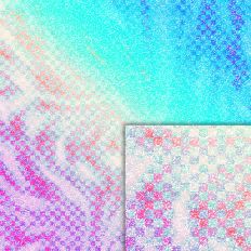 color squares foil style pattern