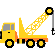 construction crane truck