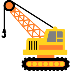 construction crawler tractor crane