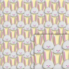cute bunnies easter pattern
