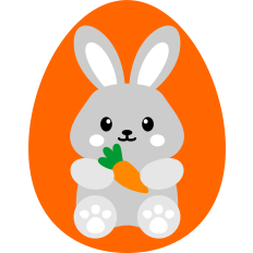 cute bunny carrot