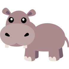 cute hippo
