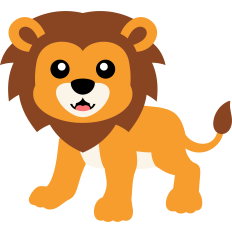 cute wild lion