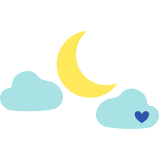 cute night moon