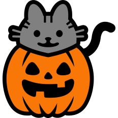 cute pumpkin cat