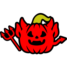 cute pumpkin devil