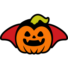 cute pumpkin dracula