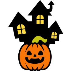 cute pumpkin haunted house