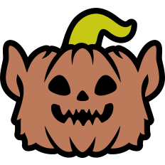 cute pumpkin werewolf
