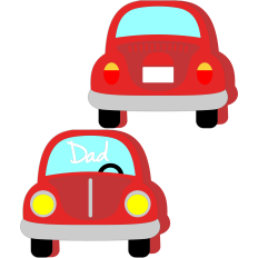 dad car card