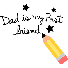 dad is my best stars and pen