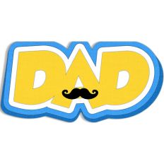 dad moustache card
