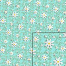 daisy blue pattern