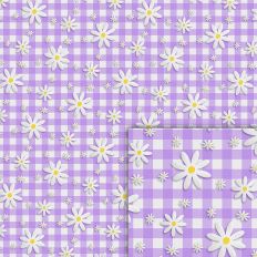daisy purple pattern