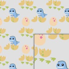 dino blue pattern
