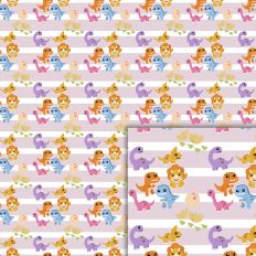 dinos stripes pattern