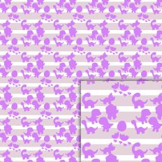dinos stripes purple pattern