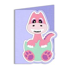 dinosaur baby card