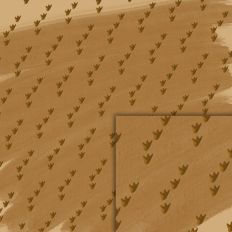 dinosaur paw brown pattern