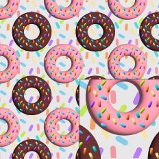 donuts chocolate pattern