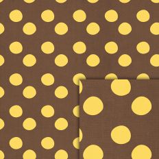 dots brown yellow pattern