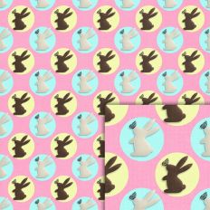 easter bunnies butterfly pattern
