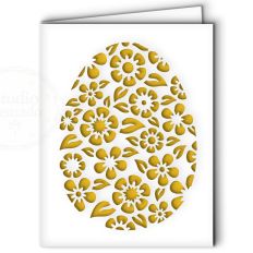 easter egg flowers card
