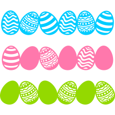easter eggs borders