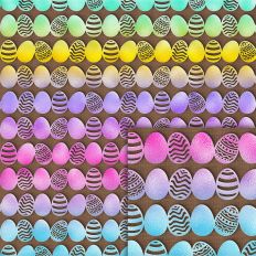 eggs easter foil style pattern