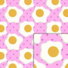eggs pink pattern