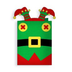 elf santa helper card