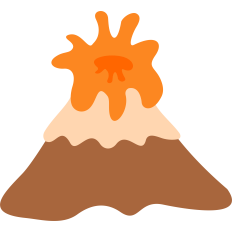 erupting volcano