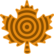 fall leaf circles