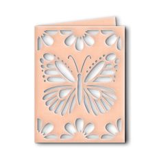 flowers and butterfly card