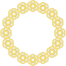 flowers circle frame