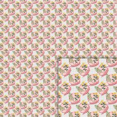 flowers circles pattern