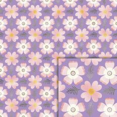 flowers foil style pattern