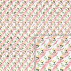 flowers stripes pattern