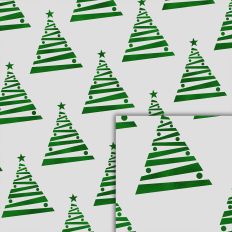 foil tree green pattern