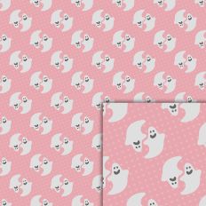 ghost pink stars pattern