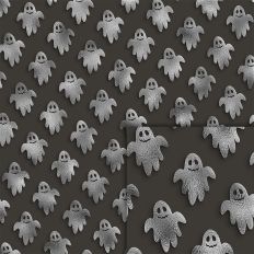 ghosts foil style pattern